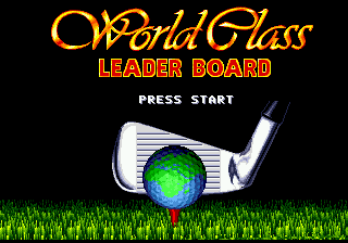 Заставка игры World Class Leaderboard Golf